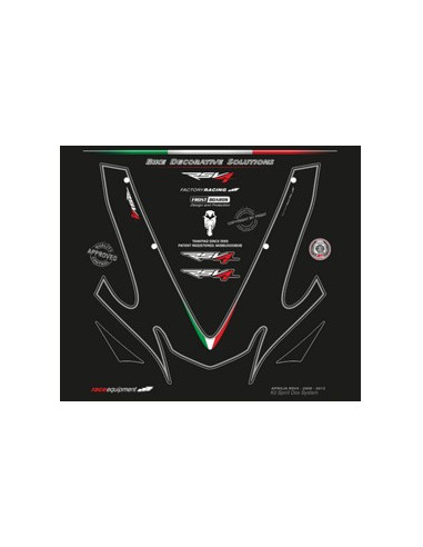 Kit graphique de protection frontale   APRILIA RSV4 2009-2015