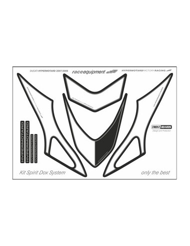 Kit graphique de protection frontale   HYPERMOTARD  2007-2012