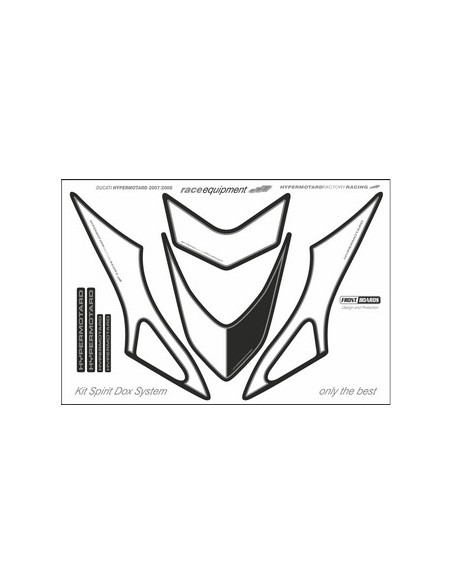 Kit graphique de protection frontale   HYPERMOTARD  2007-2012
