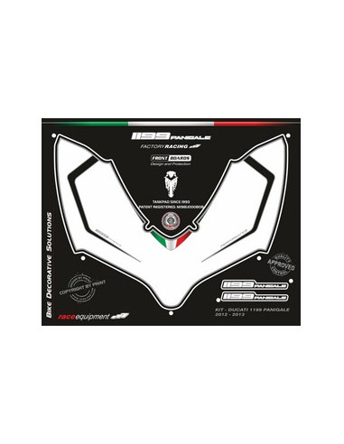 Kit graphique de protection frontale   1199 PANIGALE 2012-2014