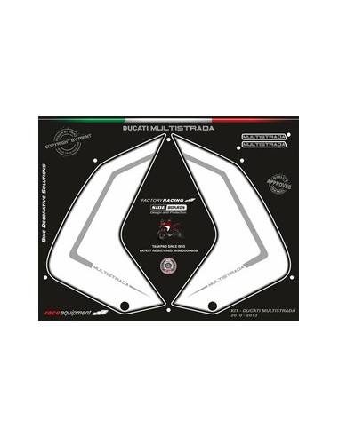 Kit graphique de protection Latérale   MULTISTRADA 2010-2014