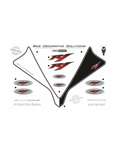 Kit graphique de protection frontale   YZF FACTORY RACING