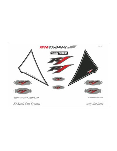 Kit graphique de protection frontale   YZF FACTORY RACING