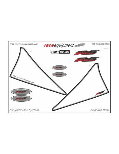 Kit graphique de protection frontale   YZF FACTORY RACING