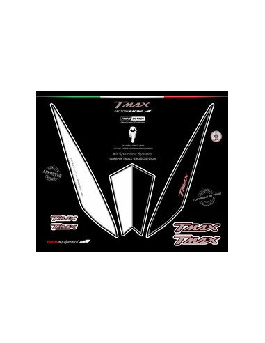 Kit graphique de protection frontale   TMAX FACTORY RACING