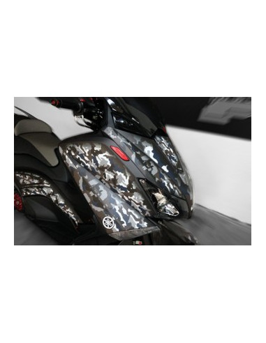 Kit Adhésif graphique pour YAMAHA T-MAX - Version Gris Camouflage