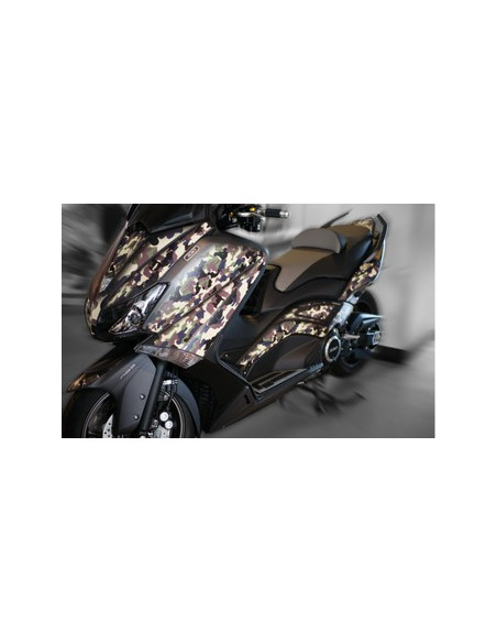 Kit Adhésif graphique pour YAMAHA T-MAX -Version Vert Camouflage