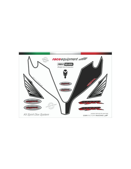 Kit graphique de protection frontale   CBR FACTORY RACING