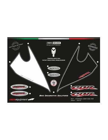 Kit graphique de protection frontale   CBR FACTORY RACING