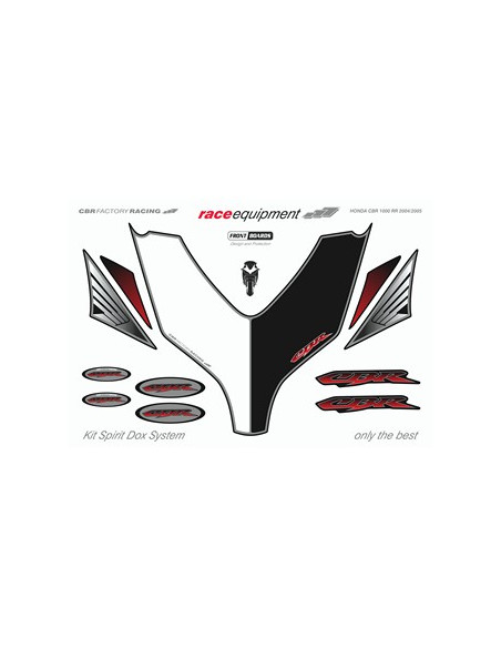 Kit graphique de protection frontale   CBR FACTORY RACING