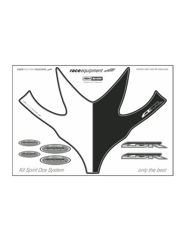 Kit graphique de protection frontale   CBR FACTORY RACING