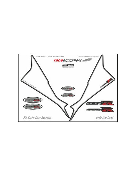 Kit graphique de protection frontale   GSXR FACTORY RACING