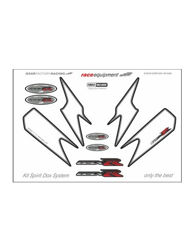 Kit graphique de protection frontale   GSXR FACTORY RACING