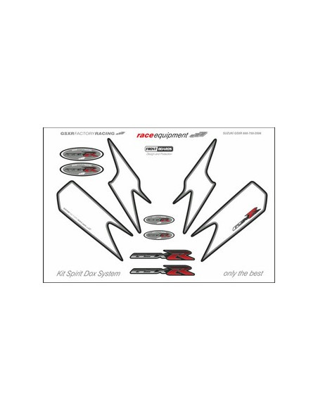 Kit graphique de protection frontale   GSXR FACTORY RACING