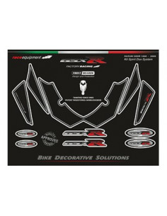 Kit graphique de protection frontale   GSXR FACTORY RACING 2