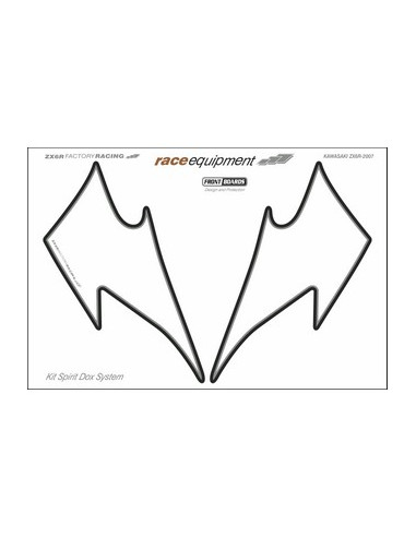 Kit graphique de protection frontale   ZX6RR FACTORY RACING