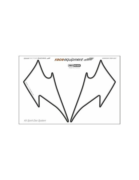 Kit graphique de protection frontale   ZX6RR FACTORY RACING