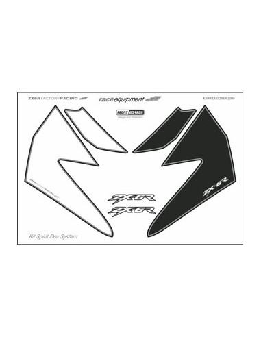 Kit graphique de protection frontale   ZX6R FACTORY RACING