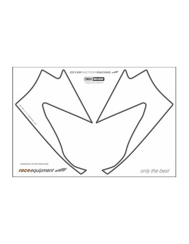 Kit graphique de protection frontale   ZX10R FACTORY RACING