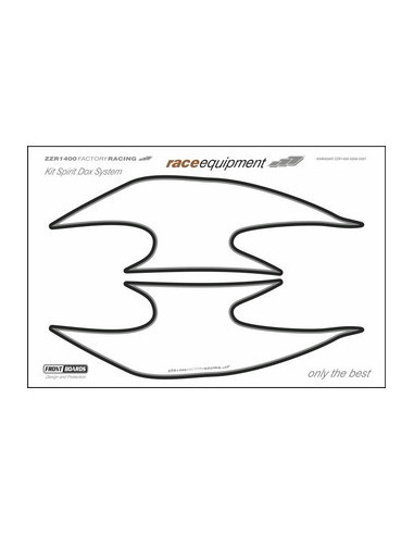 Kit graphique de protection frontale   ZZR 1400 FACTORY RACING