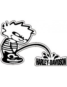 Déco moto "Enfant" marqué HARLEY DAVIDSON. 2 pièces. Noir