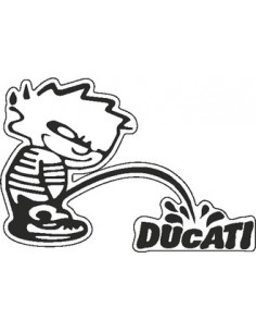 Déco moto "Enfant" marqué DUCATI. 2 pièces. Noir