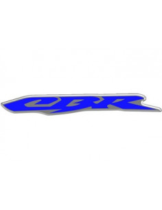 Jeu d'Autocollants résinés "CBR" Bleu. (2 Pièces)