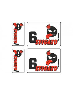 Déco moto 4 pièces "SFIGATO 6"