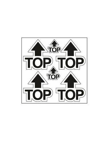 Déco moto 6 pièces "TOP" Noir