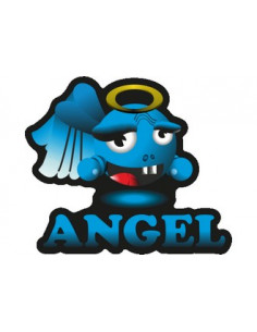 Label déco moto "ANGEL". 2 pièces.
