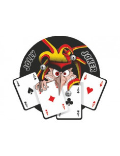 Label déco moto "CARTE JOKER". 2 pièces.