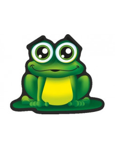 Label déco moto "GRENOUILLE". 2 pièces.