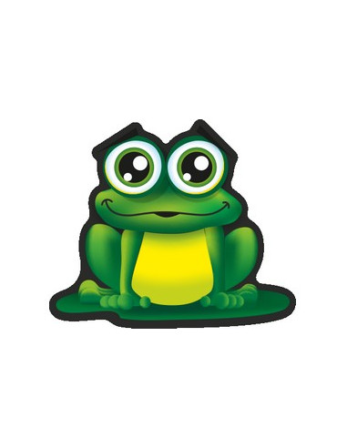 Label déco moto "GRENOUILLE". 2 pièces.