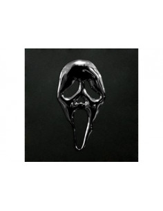 Label en 3D de forme SCREAM Noir. 1 pièce.