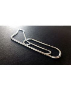 Label en 3D de forme Circuit Monza Chrome. 1 pièce. 2