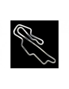 Label en 3D de forme Circuit Mugello Chrome. 1 pièce.