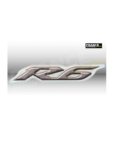 Label en 3D marqué "R6" en Gris.