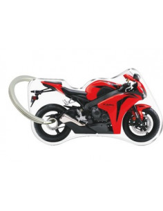 Porte-cléfs en Résine "HONDA CBR 1000 ROUGE 2008" Format : 40x40mm