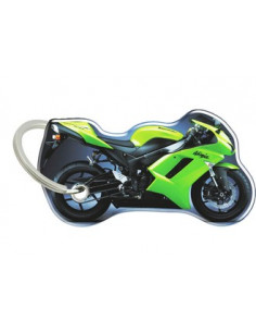 Porte-cléfs en Résine "KAWASAKI Z6XR 2008" Format : 40x40mm