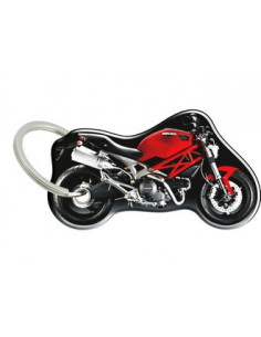 Porte-cléfs en Résine "DUCATI MONSTER 2008 " Format : 40x40mm