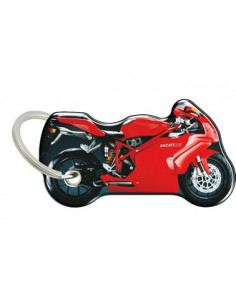Porte-cléfs en Résine "DUCATI 999" Format : 40x40mm