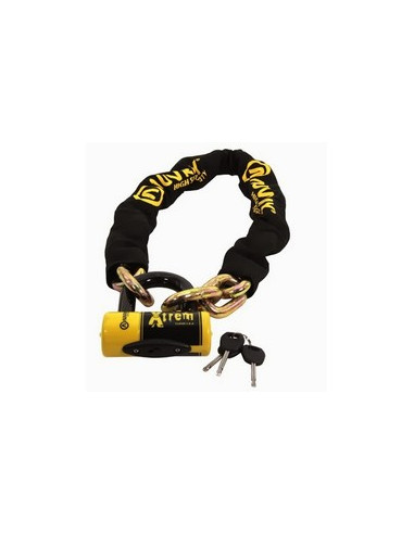 ANTIVOL AUVRAY CHAINE XTREM D.13,5 L.100cm + Cadenas