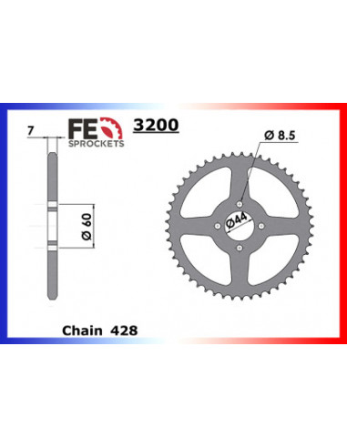 COUR AC DT80MX/S 84 43 428