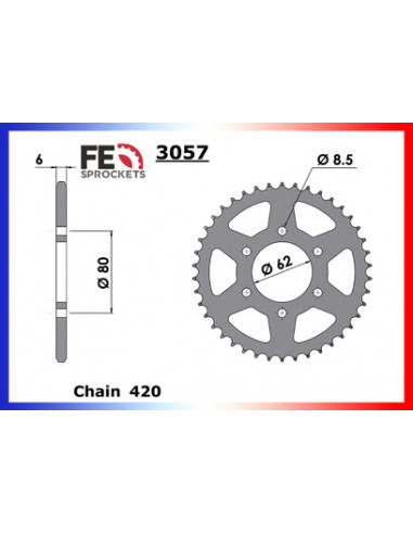 COUR AC YZ50/60 85-86-87 42