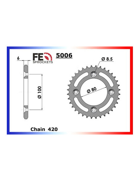 C/A CR80.RE/RF 84/85 P.ROUE 48
