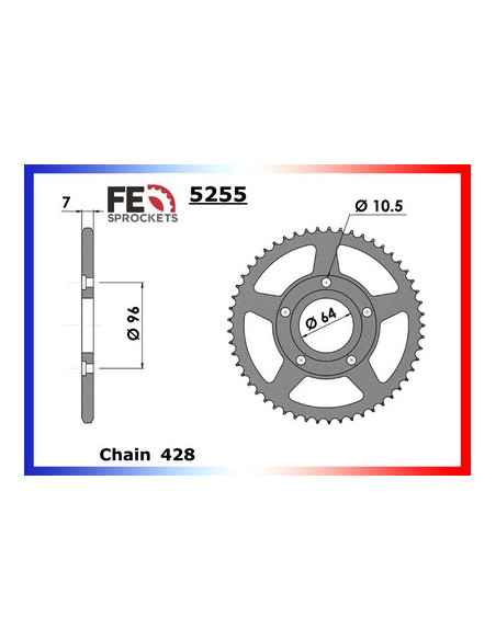 COUR AC XLR125 '82/90  53 428