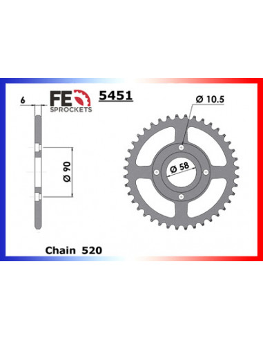 COUR AC MBX125 CM250CC 30 520