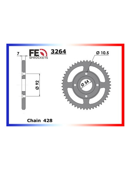 COUR AC TZR125 87/92 43 428