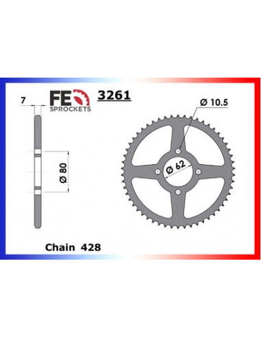 C/A XT.125.TENERE'88/89 50 428