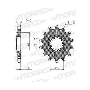 Kit chaine DID pour Honda NX 650 Dominator 95 à 00